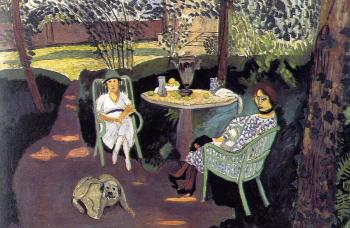 Henri Emile Benoit Matisse : tea in the garden